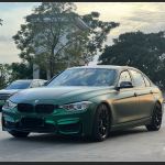 Ravoony Plus Matte Chrome Venom Green Car Wrap BMW 3 Series Wrap