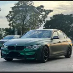 Ravoony Plus Matte Chrome Venom Green Car Wrap BMW 3 Series Wrap