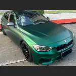 Ravoony Plus Matte Chrome Venom Green Car Wrap BMW 3 Series Wrap