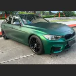 Ravoony Plus Matte Chrome Venom Green Car Wrap BMW 3 Series Wrap