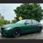 Ravoony Plus Matte Chrome Venom Green Car Wrap BMW 3 Series Wrap