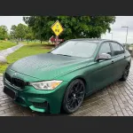 Ravoony Plus Matte Chrome Venom Green Car Wrap BMW 3 Series Wrap