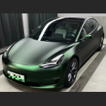 Ravoony Plus Matte Chrome Venom Green Car Wrap Tesla Model 3 Wrap