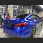 Ravoony Plus Tesla Gloss Deep Blue Vinyl Car Wrap BMW 4 Series Wrap