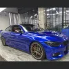 Ravoony Tesla Gloss Deep Blue Vinyl Car Wrap BMW 4 Series Wrap