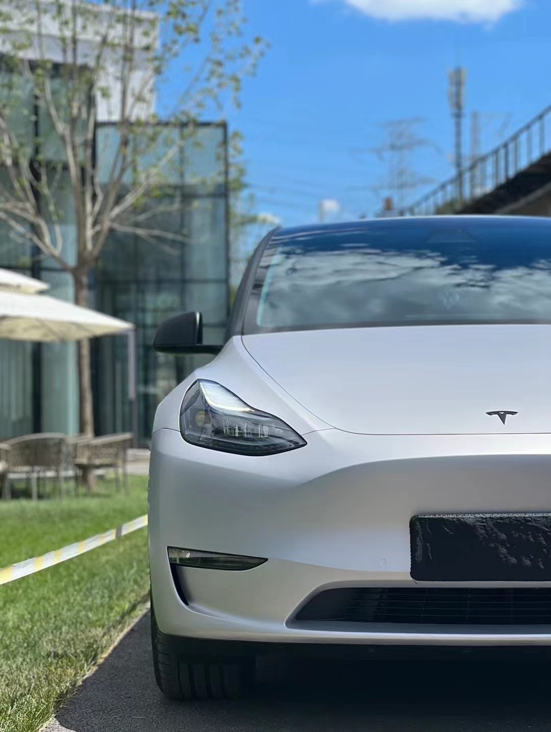 Ravoony Plus Ultimate Flat Silver Car Vinyl Wrap Tesla Model Y Wrap