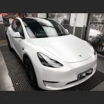 Ravoony Plus Satin White Car Wrap Tesla Model Y Wrap