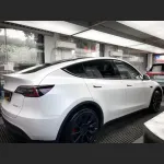 Ravoony Plus Satin White Car Wrap Tesla Model Y Wrap