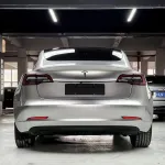 Ravoony Plus Matte Metallic Silver Glitter Car Wrap Tesla Model 3 Wrap