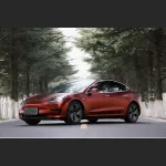 Ravoony Plus Matte Chrome Romanee Red Vinyl Car Wrap Tesla Model 3 Wrap