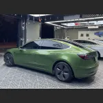 Ravoony Plus Metallic Mamba Green Car Vinyl Wrap Tesla Model 3 Wrap
