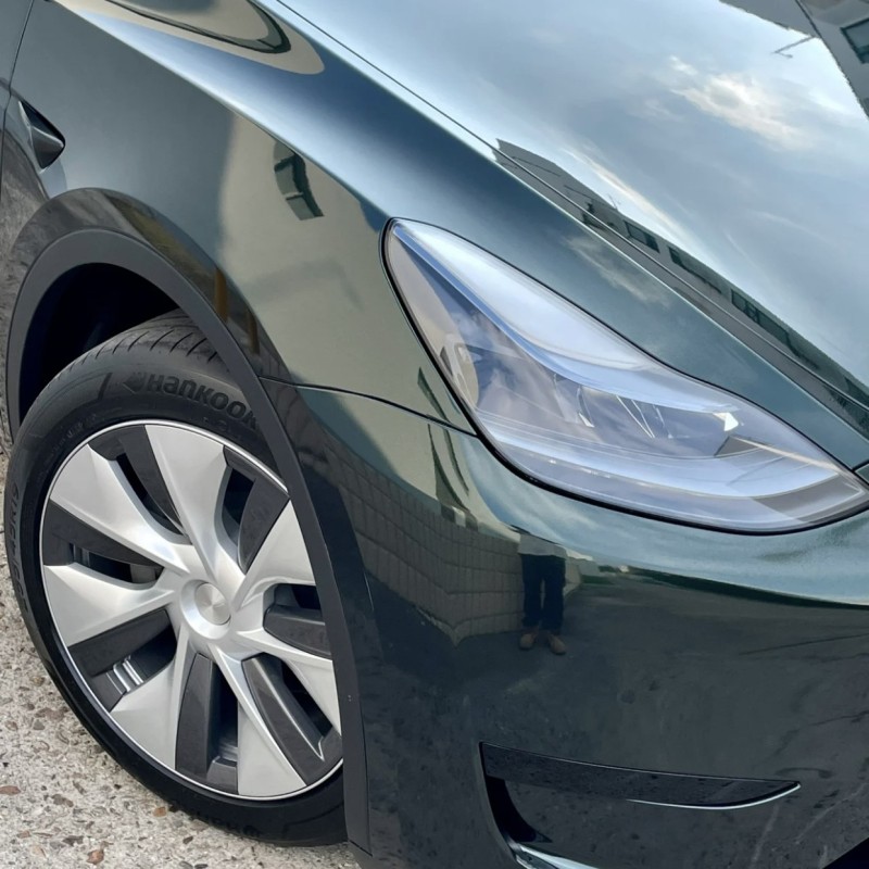  Ravoony Plus Pearlized Emerald Green Car Vinyl Wrap Tesla Model 3 Wrap