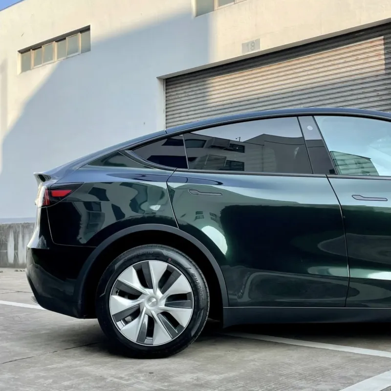  Ravoony Plus Pearlized Emerald Green Car Vinyl Wrap Tesla Model 3 Wrap