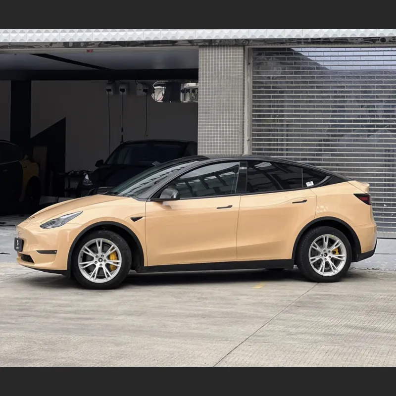 Ravoony Plus Gloss Sandstorm Car Wrap Tesla Model Y Wrap