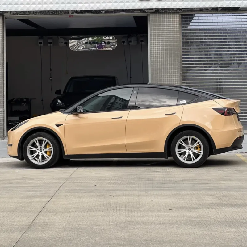 Ravoony Plus Gloss Sandstorm Car Wrap Tesla Model Y Wrap