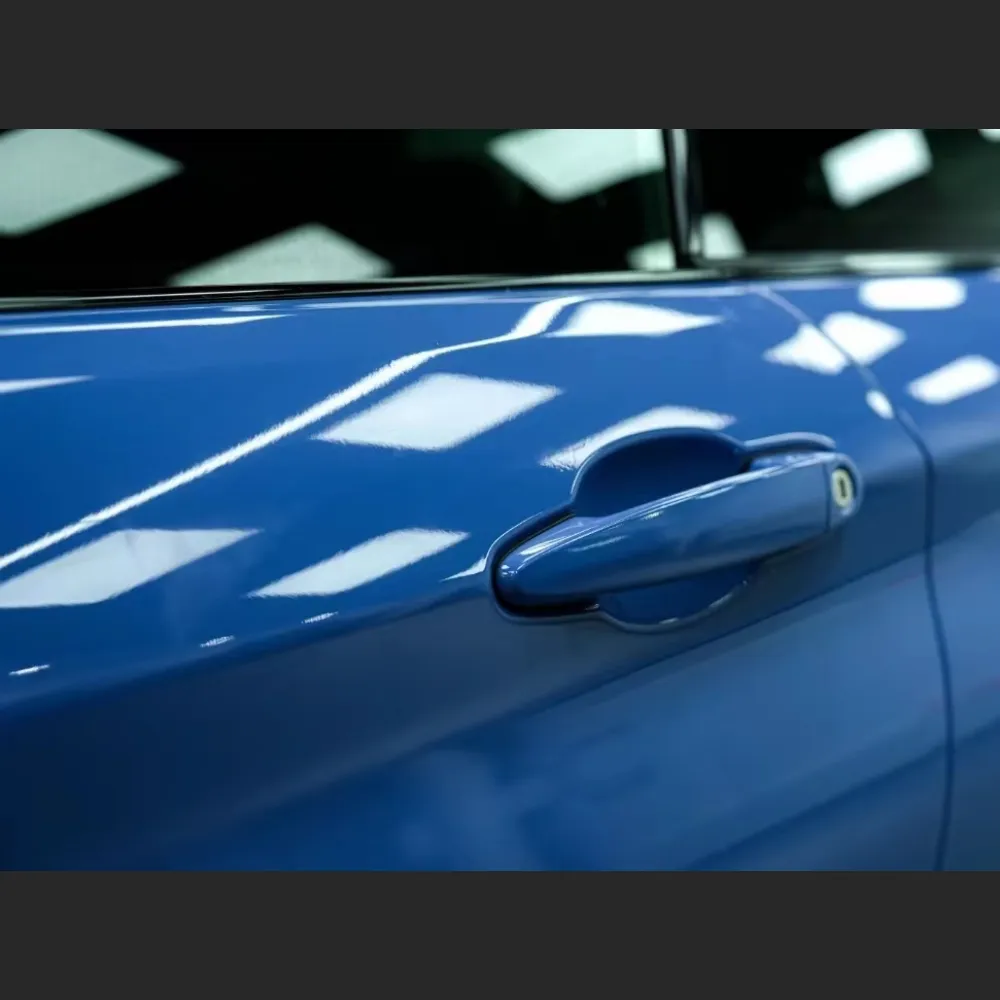 Ravoony Plus Gloss Abudhabi Blue Car Vinyl Wrap BMW M4 Wrap