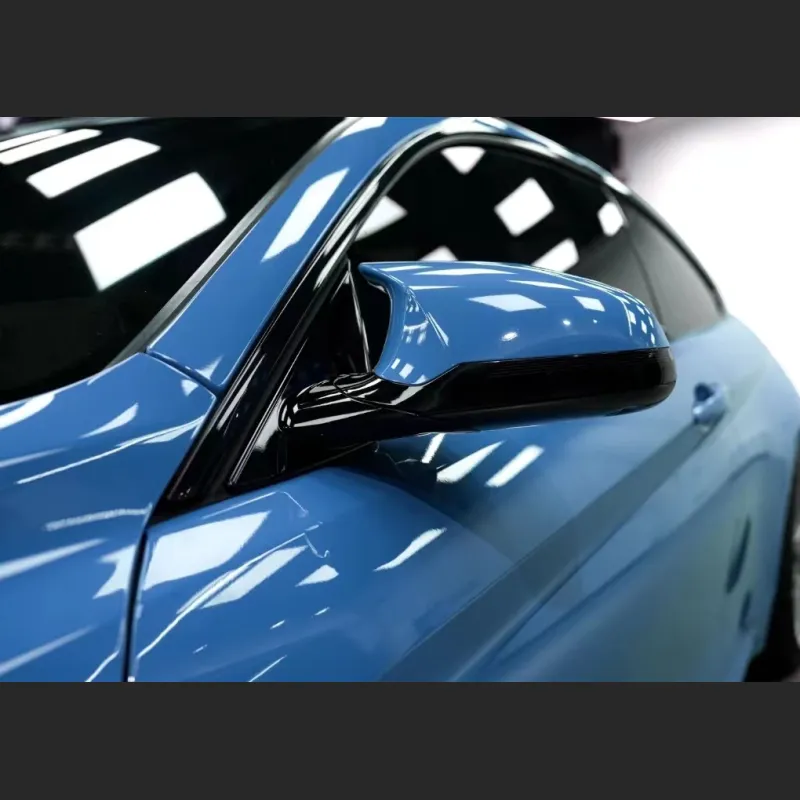 Ravoony Plus Gloss Abudhabi Blue Car Vinyl Wrap BMW M4 Wrap