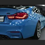 Ravoony Plus Gloss Abudhabi Blue Car Vinyl Wrap BMW M4 Wrap