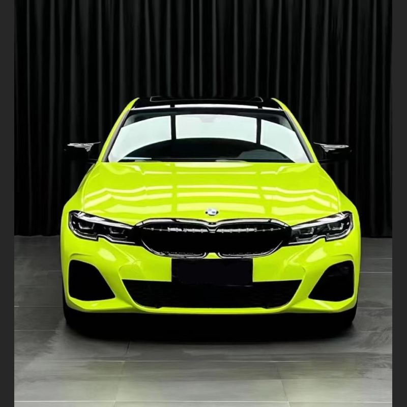 Ravoony Plus Gloss Apple Green Car Wrap BMW 3 Series Wrap
