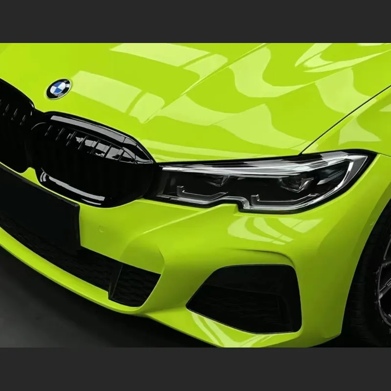 Ravoony Plus Gloss Apple Green Car Wrap BMW 3 Series Wrap