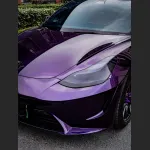 Ravoony Plus Gloss Midnight Purple Car Vinyl Wrap Tesla Model 3 Wrap 