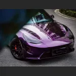 Ravoony Plus Gloss Midnight Purple Car Vinyl Wrap Tesla Model 3 Wrap 