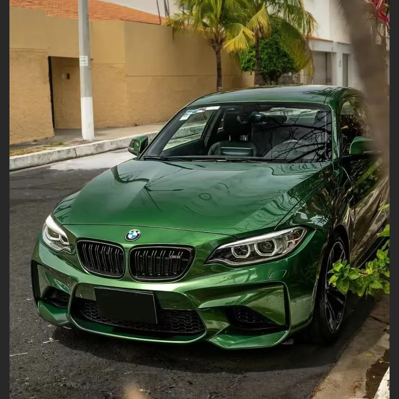 Ravoony Plus Metal Sonoma Green Car Vinyl Wrap BMW M2 Wrap