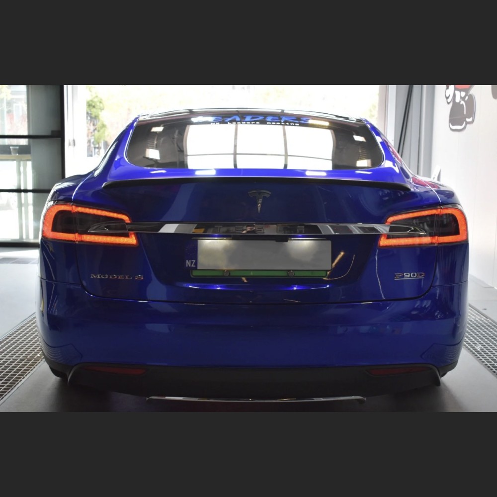 Ravoony Plus Tesla Gloss Deep Blue Vinyl Car Wrap Tesla Model S Wrap
