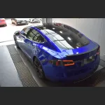 Ravoony Plus Tesla Gloss Deep Blue Vinyl Car Wrap Tesla Model S Wrap