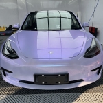 Ravoony Plus Twin Silver Purple Car Vinyl Wrap Tesla Model 3 Wrap