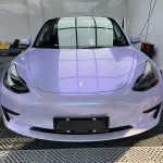  Ravoony Plus Twin Silver Purple Car Vinyl Wrap Tesla Model 3 Wrap