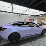 Ravoony Plus Twin Silver Purple Car Vinyl Wrap Tesla Model 3 Wrap