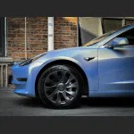 Ravoony Plus Abudhabi Blue Car Vinyl Wrap Tesla Model 3 Wrap