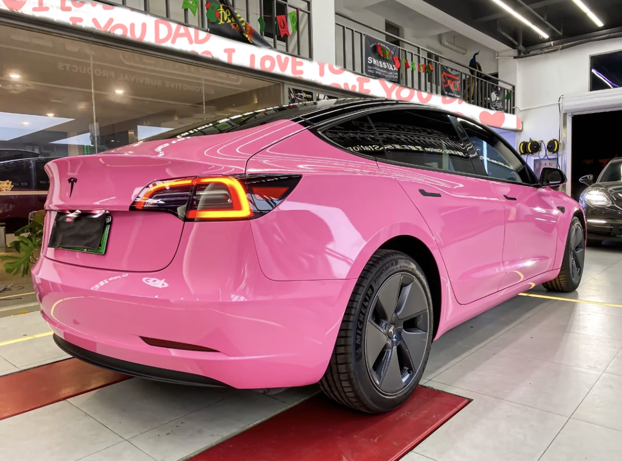 Pink model 3 discount