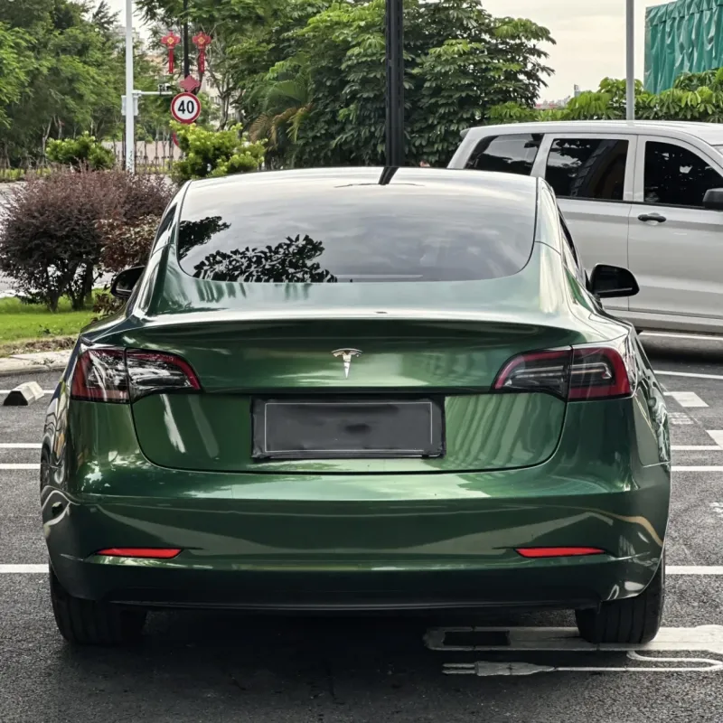 Ravoony Plus Metal Sonoma Green Car Vinyl Wrap Tesla Model 3 Wrap