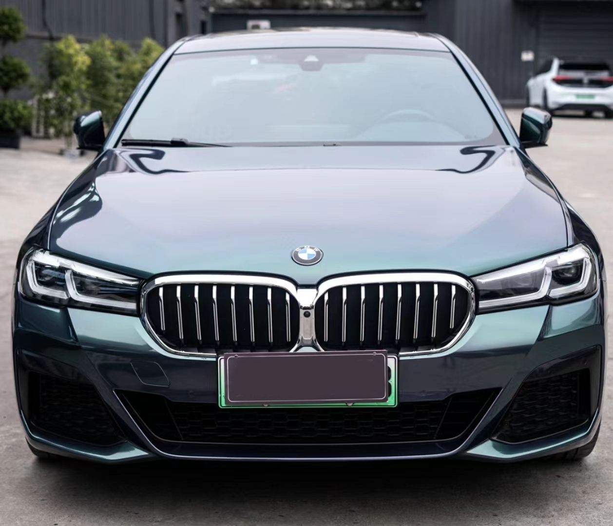 Ravoony Plus BMW Gloss Aurora Diamant Green Vinyl Car Wrap BMW 5 Series Wrap