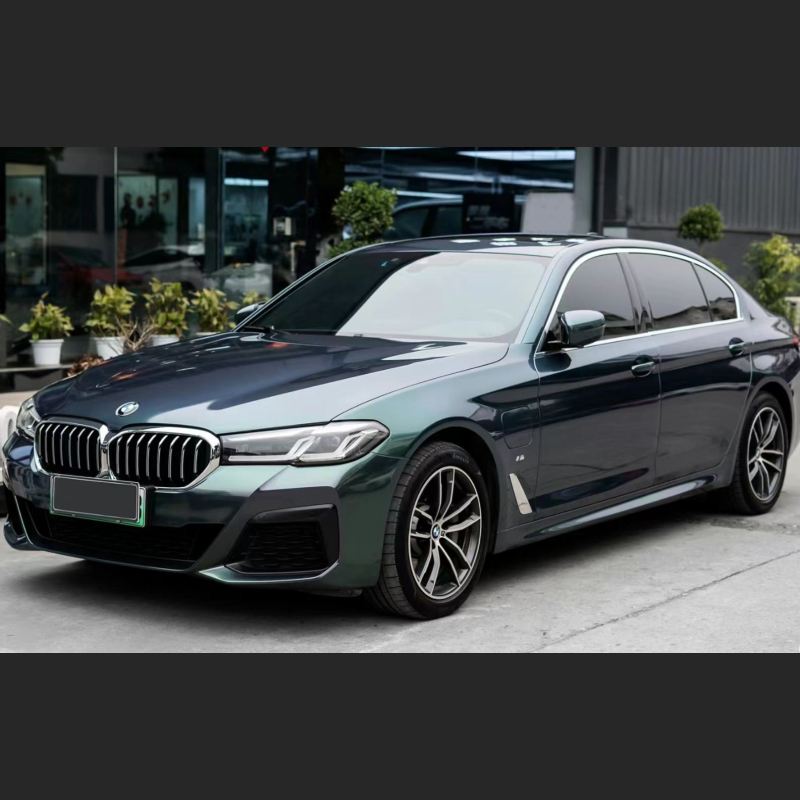 Ravoony Plus BMW Gloss Aurora Diamant Green Vinyl Car Wrap BMW 5 Series Wrap