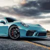 Ravoony Gloss Metal Paint Ocean Blue Car Wrap