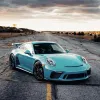 Ravoony Gloss Metal Paint Ocean Blue Car Wrap