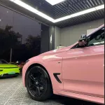 Ravoony Plus Glossy Crystal Peach Pink Car Vinyl Wrap BMW 3 GT Wrap