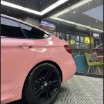 Ravoony Plus Glossy Crystal Peach Pink Car Vinyl Wrap BMW 3 GT Wrap