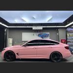 Ravoony Plus Glossy Crystal Peach Pink Car Vinyl Wrap BMW 3 GT Wrap