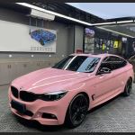Ravoony Plus Glossy Crystal Peach Pink Car Vinyl Wrap BMW 3 GT Wrap