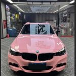Ravoony Plus Glossy Crystal Peach Pink Car Vinyl Wrap BMW 3 GT Wrap