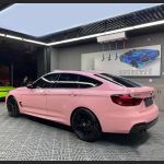 Ravoony Plus Glossy Crystal Peach Pink Car Vinyl Wrap BMW 3 GT Wrap