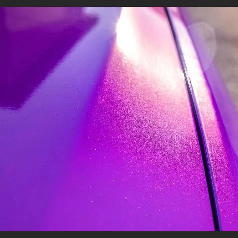 Ravoony Plus Glossy Explosion Purple Car Vinyl Wrap BMW 1 Series Wrap