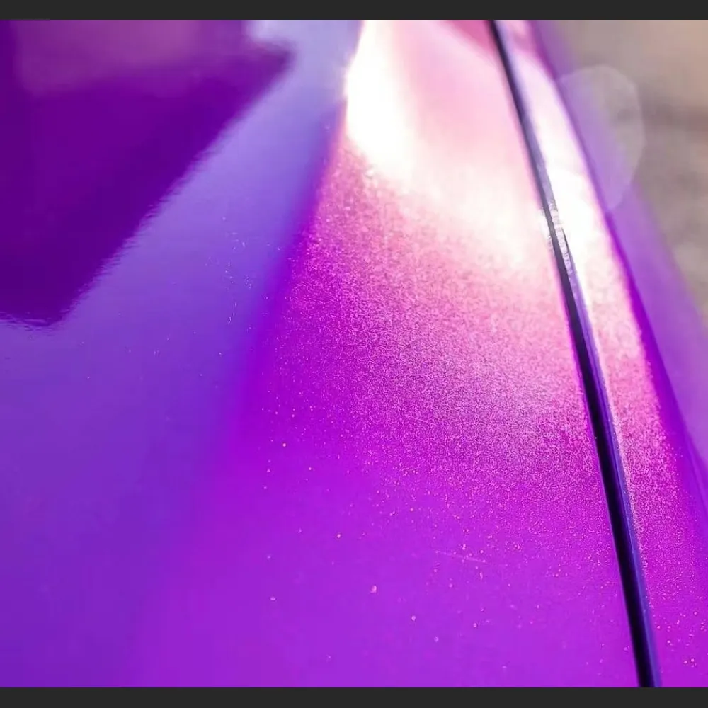 Ravoony Plus Glossy Explosion Purple Car Vinyl Wrap BMW 1 Series Wrap