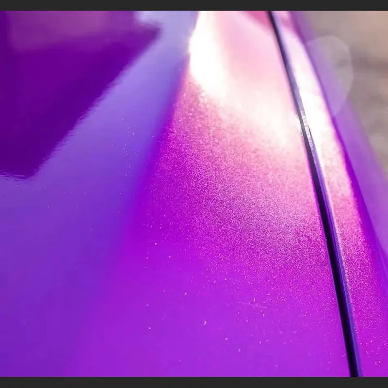 Ravoony Plus Glossy Explosion Purple Car Vinyl Wrap BMW 1 Series Wrap
