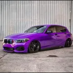 Ravoony Plus Glossy Explosion Purple Car Vinyl Wrap BMW 1 Series Wrap