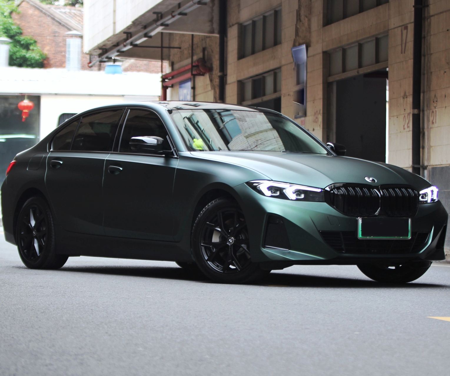 Ravoony Plus Matte Emerald Green Car Vinyl Wrap BMW I3 Wrap